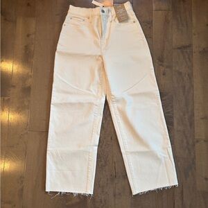 Madewell Women's Off-White Straight Leg Jeans